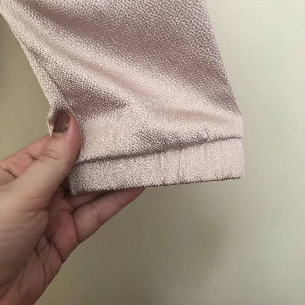 Free Press Metallic Zip-Up Bomber Jacket | Tan | Size M - Picture 7 of 11